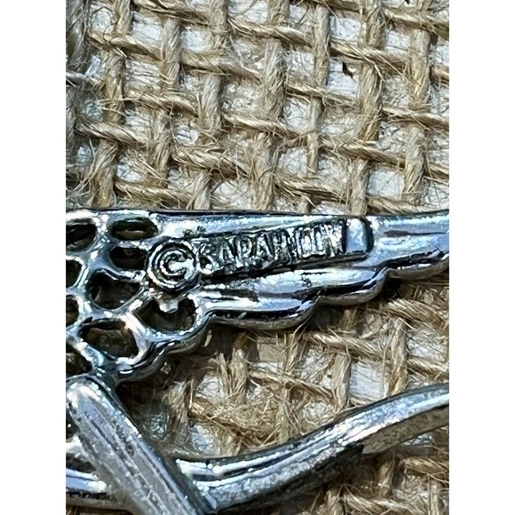 Vintage Sarah Coventry Openwork Silver Tone Dove Bird Pin Brooch - Picture 6 of 8